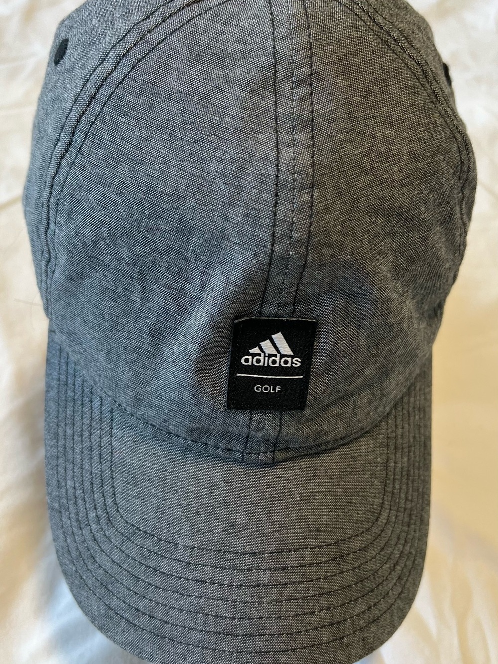 Adidas Gray Golf Cap with Logo Patch